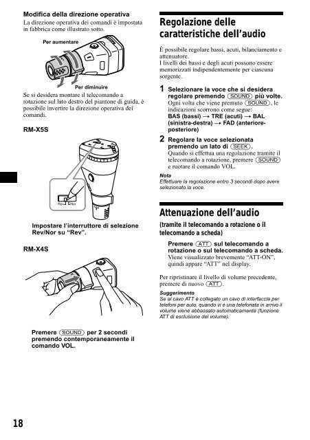 Sony XR-CA800 - XR-CA800 Consignes d&rsquo;utilisation Italien