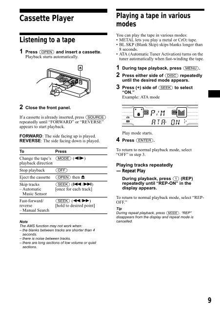 Sony XR-CA800 - XR-CA800 Consignes d&rsquo;utilisation Italien