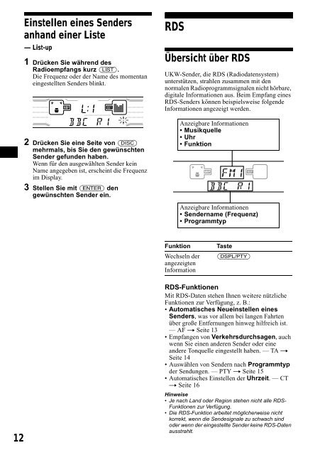 Sony XR-CA800 - XR-CA800 Consignes d&rsquo;utilisation Anglais