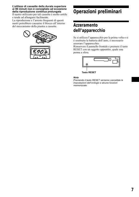 Sony XR-CA800 - XR-CA800 Consignes d&rsquo;utilisation Anglais