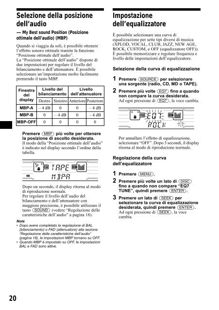 Sony XR-CA800 - XR-CA800 Consignes d&rsquo;utilisation