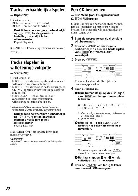 Sony XR-CA800 - XR-CA800 Consignes d&rsquo;utilisation N&eacute;erlandais