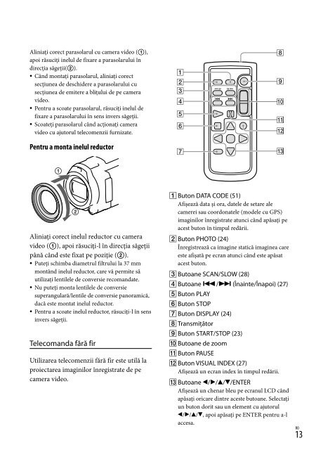 Sony HDR-PJ650E - HDR-PJ650E Consignes d&rsquo;utilisation Danois