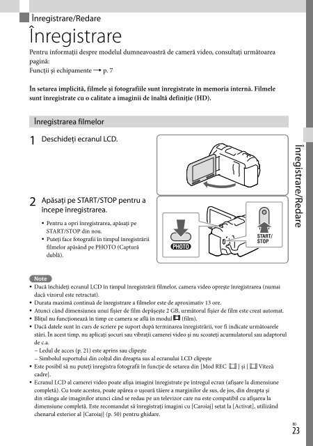 Sony HDR-PJ650E - HDR-PJ650E Consignes d&rsquo;utilisation Danois