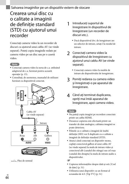 Sony HDR-PJ650E - HDR-PJ650E Consignes d&rsquo;utilisation Danois
