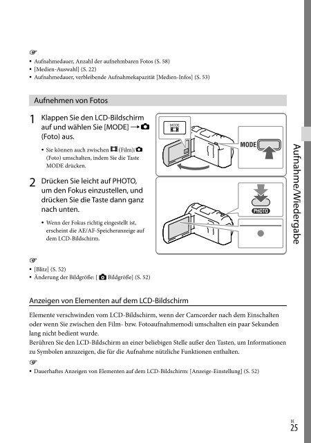 Sony HDR-PJ650E - HDR-PJ650E Consignes d&rsquo;utilisation Allemand