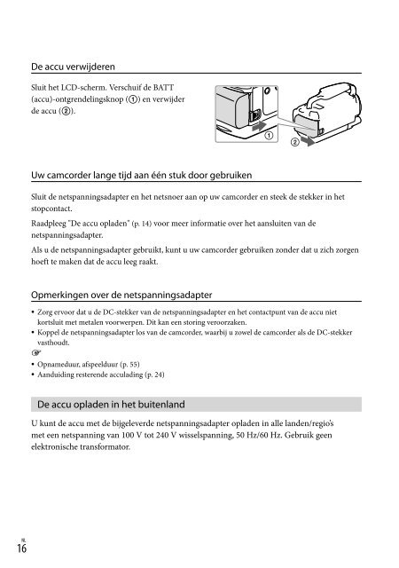 Sony HDR-PJ650E - HDR-PJ650E Consignes d&rsquo;utilisation N&eacute;erlandais