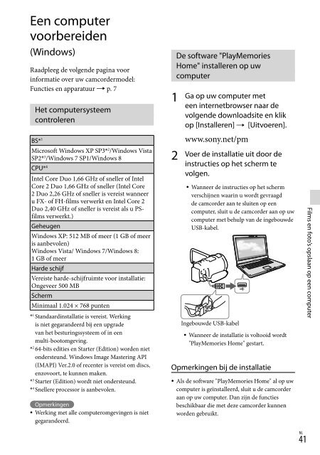 Sony HDR-PJ650E - HDR-PJ650E Consignes d&rsquo;utilisation N&eacute;erlandais