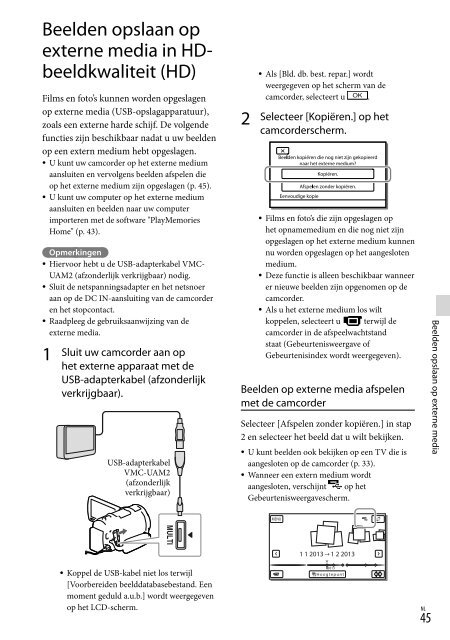 Sony HDR-PJ650E - HDR-PJ650E Consignes d&rsquo;utilisation N&eacute;erlandais