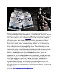 EPG Steel 75 - Raise Testosterone Production In Body