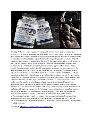 EPG Steel 75 - Raise Testosterone Production In Body