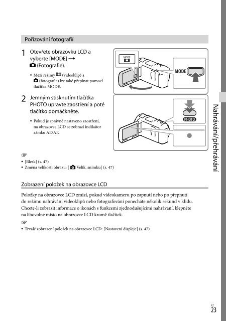 Sony HDR-PJ650E - HDR-PJ650E Consignes d&rsquo;utilisation Polonais