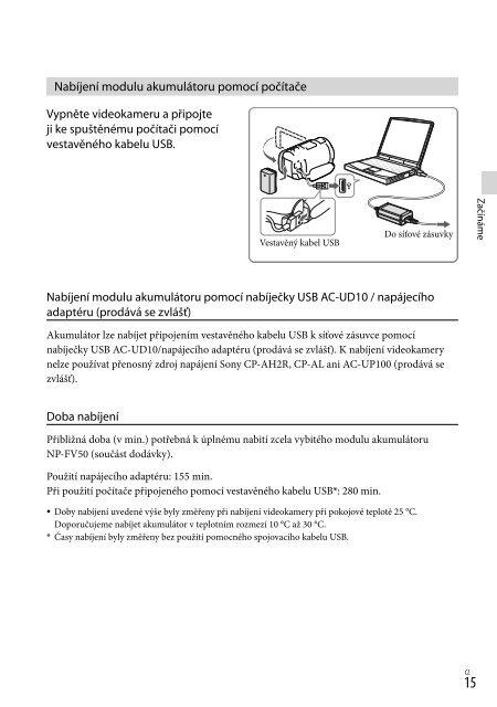 Sony HDR-PJ650E - HDR-PJ650E Consignes d&rsquo;utilisation Tch&egrave;que