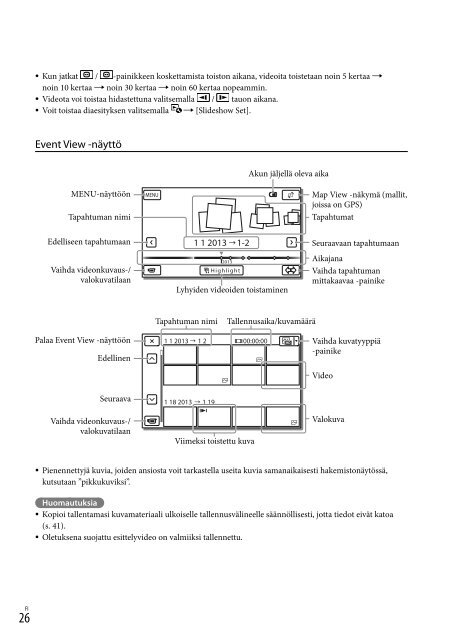 Sony HDR-PJ650E - HDR-PJ650E Consignes d&rsquo;utilisation Su&eacute;dois