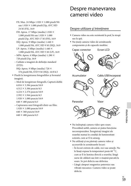 Sony HDR-PJ650E - HDR-PJ650E Consignes d&rsquo;utilisation Su&eacute;dois