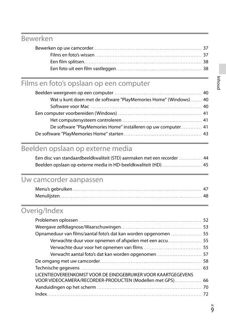 Sony HDR-PJ650E - HDR-PJ650E Consignes d&rsquo;utilisation