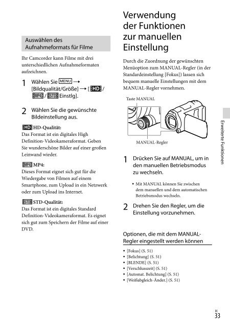 Sony HDR-PJ650E - HDR-PJ650E Consignes d&rsquo;utilisation Italien