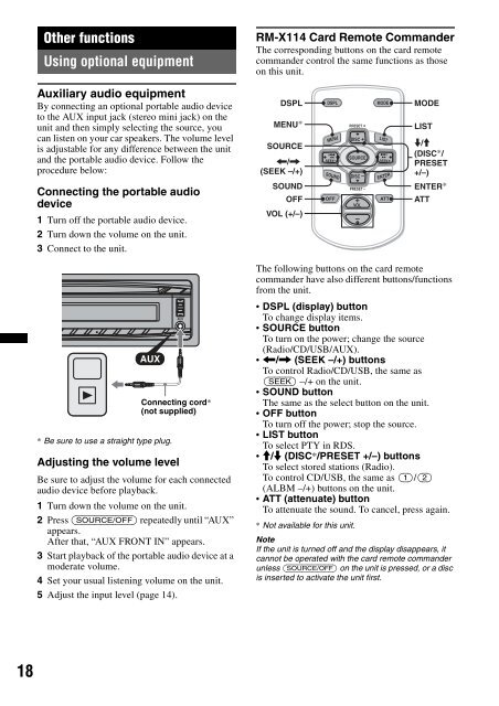 Sony CDX-GT450U - CDX-GT450U Consignes d&rsquo;utilisation Allemand