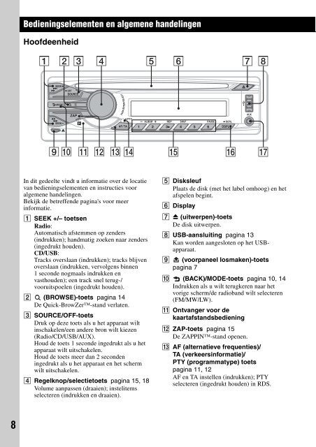 Sony CDX-GT450U - CDX-GT450U Consignes d&rsquo;utilisation