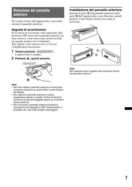 Sony CDX-GT450U - CDX-GT450U Consignes d&rsquo;utilisation Anglais