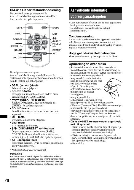 Sony CDX-GT450U - CDX-GT450U Consignes d&rsquo;utilisation Anglais