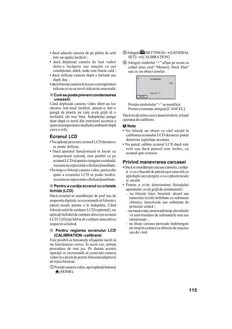 Sony DCR-SR82E - DCR-SR82E Mode d'emploi Roumain