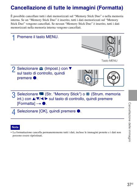 Sony DSC-W270 - DSC-W270 Consignes d&rsquo;utilisation