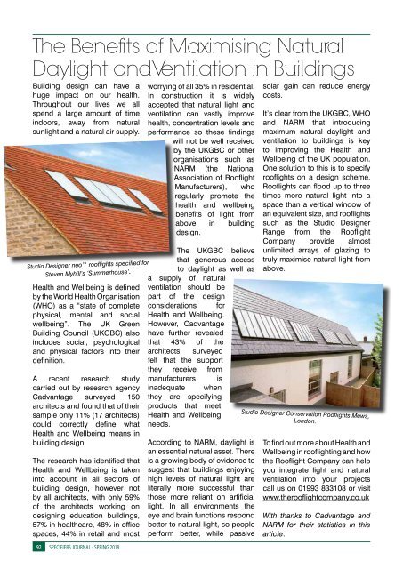 ECOBuilder-Specifiers Journal spring2018