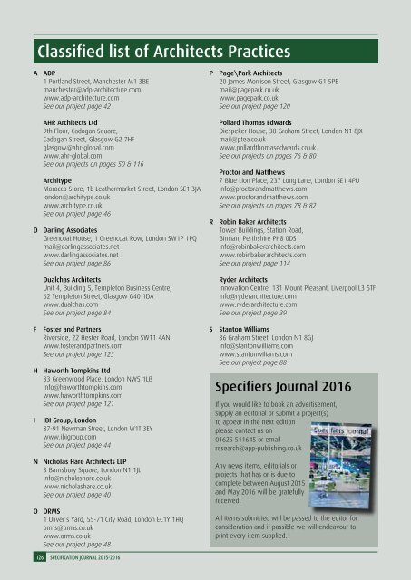 Specifiers Journal 2015-2016