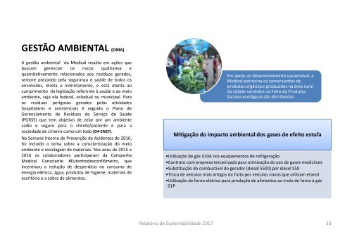 Relatório de Sustentabilidade Medical 2017