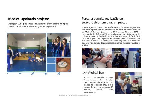 Relatório de Sustentabilidade Medical 2017