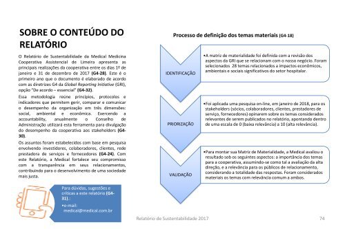 Relatório de Sustentabilidade Medical 2017