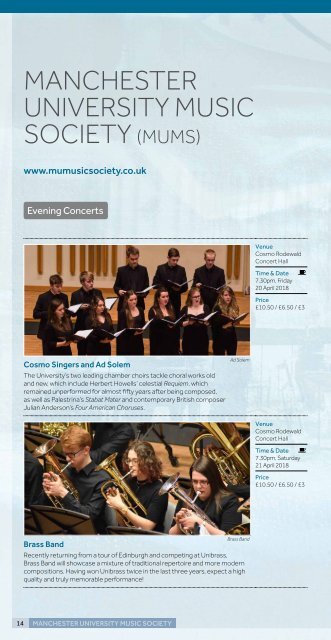 Martin Harris Centre events brochure spring 2018