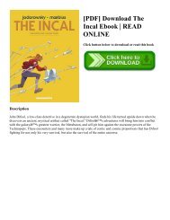 [PDF] Download The Incal Ebook  READ ONLINE