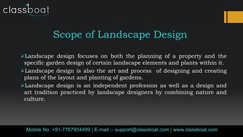 landscape designing courses in pune