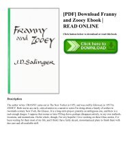 [PDF] Download Franny and Zooey Ebook  READ ONLINE