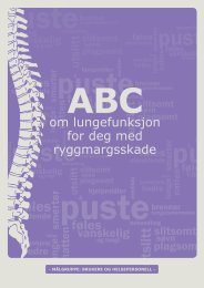 ABC om lungefunksjon for deg med ryggmargsskade