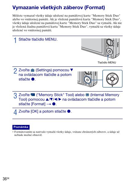 Sony DSC-W270 - DSC-W270 Consignes d&rsquo;utilisation Hongrois