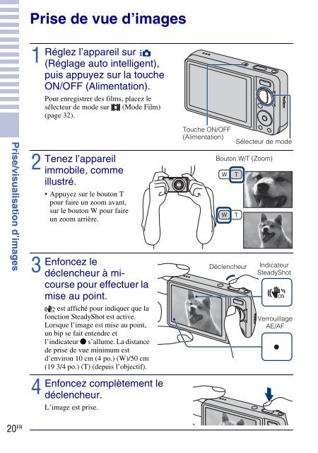 Sony DSC-W270 - DSC-W270 Consignes d&rsquo;utilisation Fran&ccedil;ais