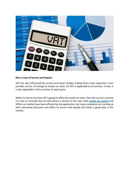 The Impact of VAT in UAE CAR MARKET in 2018