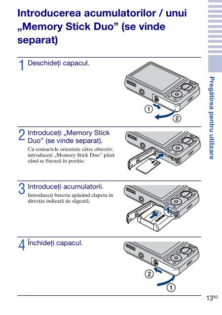 Sony DSC-W270 - DSC-W270 Consignes d&rsquo;utilisation Roumain