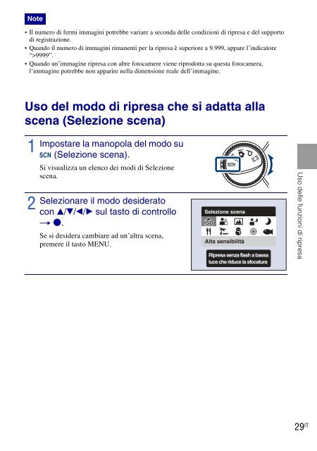 Sony DSC-W270 - DSC-W270 Consignes d&rsquo;utilisation Italien