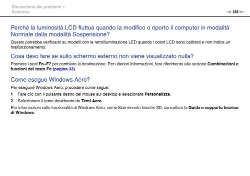 Sony VPCF13S1E - VPCF13S1E Mode d'emploi Italien