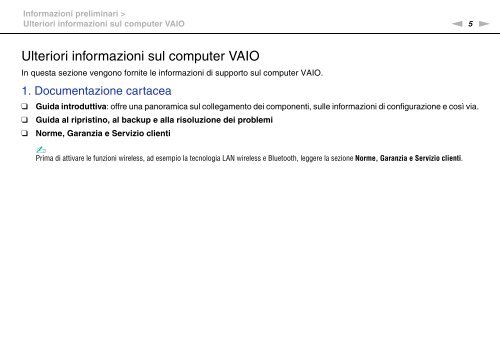 Sony VPCF13S1E - VPCF13S1E Mode d'emploi Italien