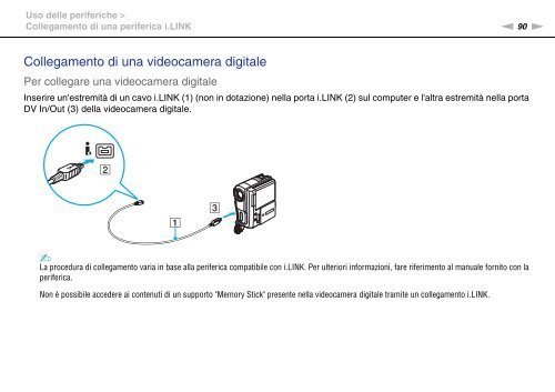 Sony VPCF13S1E - VPCF13S1E Mode d'emploi Italien