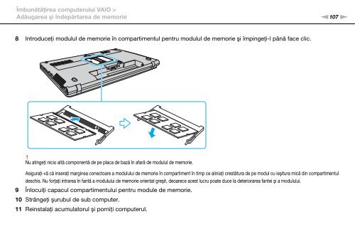 Sony VPCF13S1E - VPCF13S1E Mode d'emploi Roumain