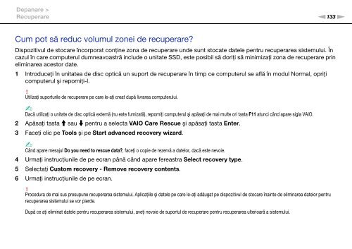 Sony VPCF13S1E - VPCF13S1E Mode d'emploi Roumain