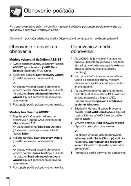 Sony VPCF13S1E - VPCF13S1E Guide de d&eacute;pannage Tch&egrave;que