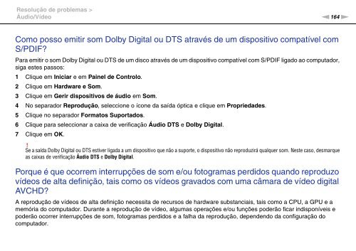 Sony VPCF13S1E - VPCF13S1E Mode d'emploi Portugais