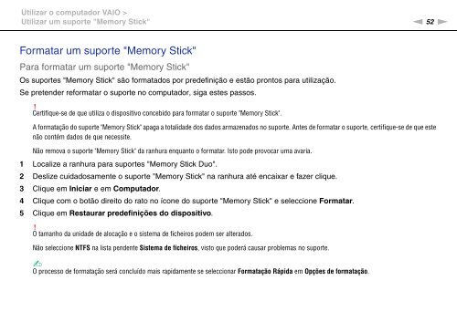 Sony VPCF13S1E - VPCF13S1E Mode d'emploi Portugais